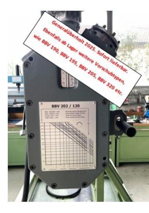 Generalüberholter BRUDERER Walzenvorschub BBV 202/120