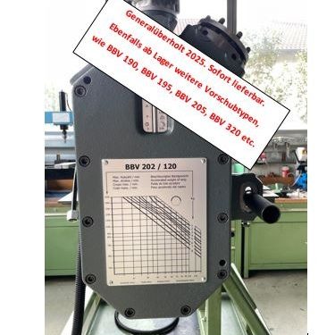 Generalüberholter BRUDERER Walzenvorschub BBV 202/120