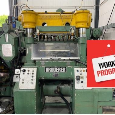 BRUDERER BSTA 60 HL während der Montagearbeiten